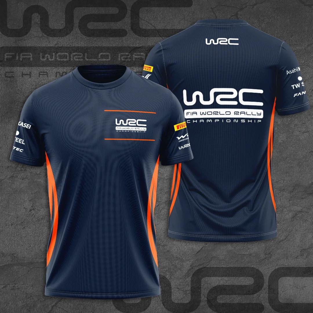 T-shirt de sport respirant pour hommes, imprimé 3D, pour fans de rallye et de course en équipe en ex