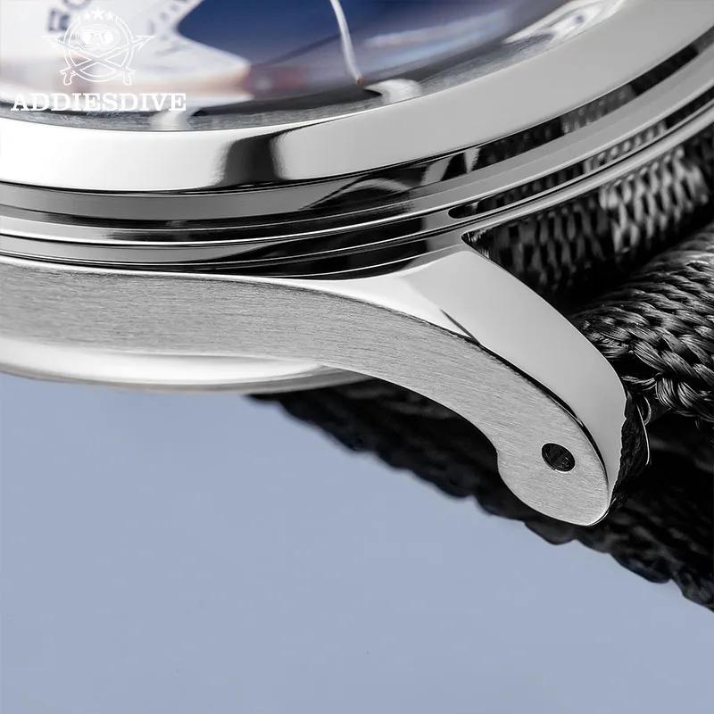 ADDIESDIVE Top marque homme montre BGW9 Super lumineux 10Bar étanche bulle miroir verre VK64 chronog