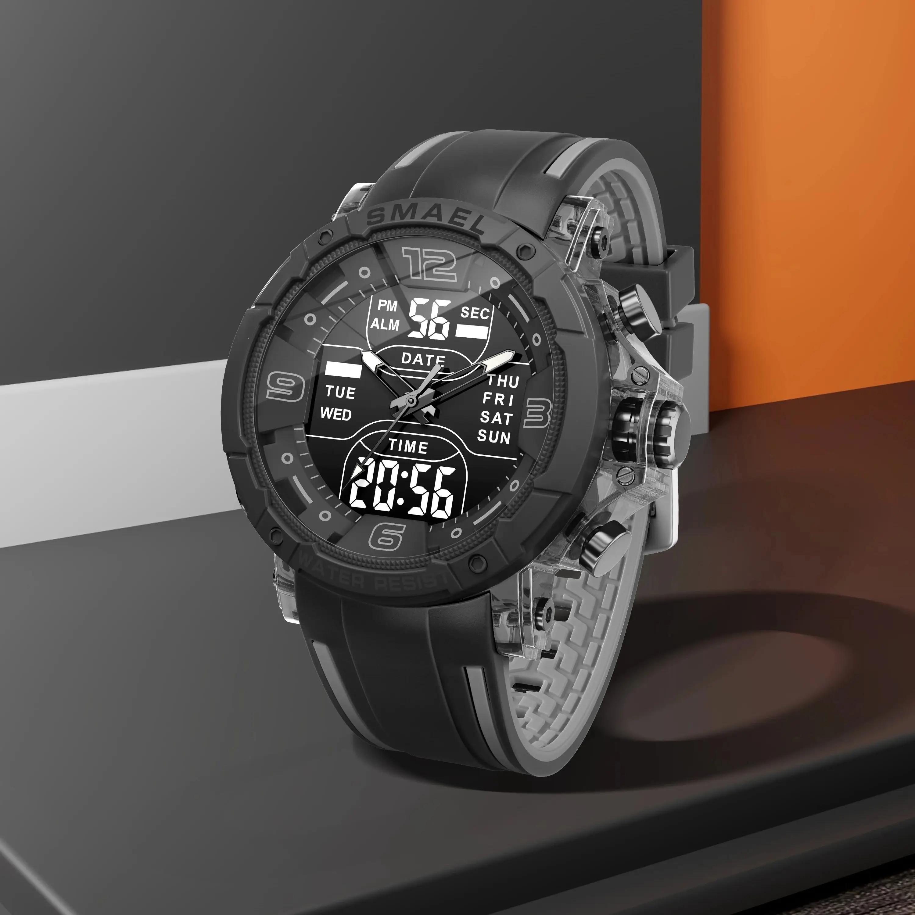 SMAEL marque 8140 étanche livraison directe montre réveil veilleuse jeune mode affaires Quartz Sport