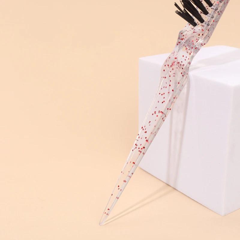 Brosse à cheveux en cristal, utilisée pour combler le côté et l'arrière des cheveux, adaptée aux hom