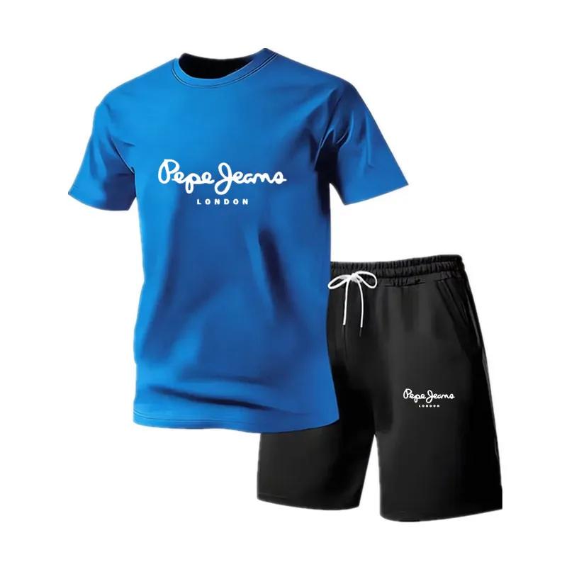 Nouvel ensemble de vêtements de sport d'été pour hommes, t-shirt à manches courtes et short, ensembl
