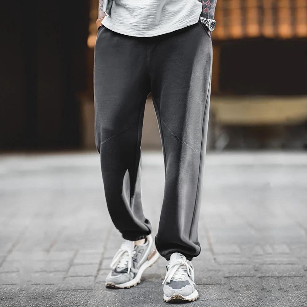Maden-Pantalon décontracté américain pour homme avec taille élastique, Deformle Degree, Fit Straight