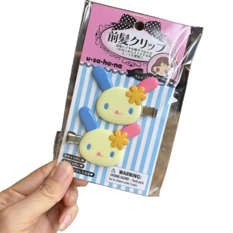 Sanrio Hello Kitty – pince à cheveux Kawaii, deux pinces latérales sans trace, pince à franges, acce