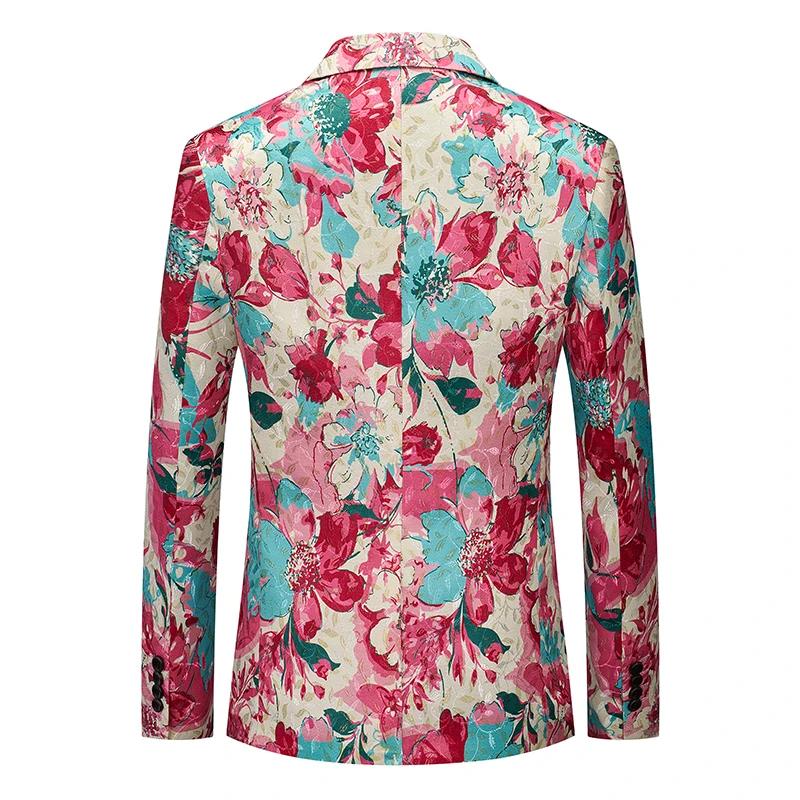 Blazer de Luxe en Jacquard à 1 Bouton pour Homme, Vêtement à la Mode, ix, Scène, Mariage, Tendance, 