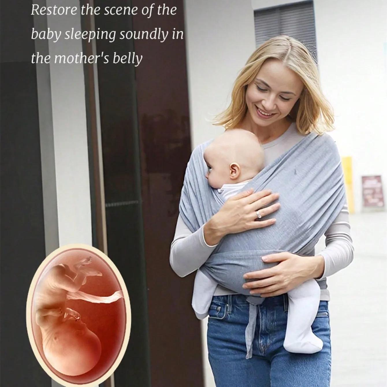 Sac à dos ergonomique pour bébé, écharpe pour nouveau-né avec sangles de sac à dos, Support en forme