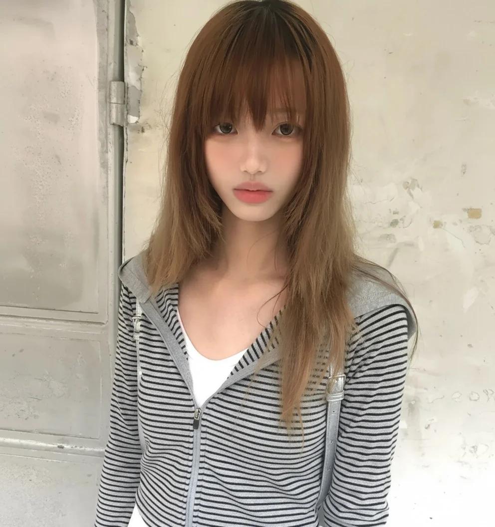 Tonngirls Y2k sweat à capuche japonais femmes à manches longues rayé sweat Streetwear américain swea