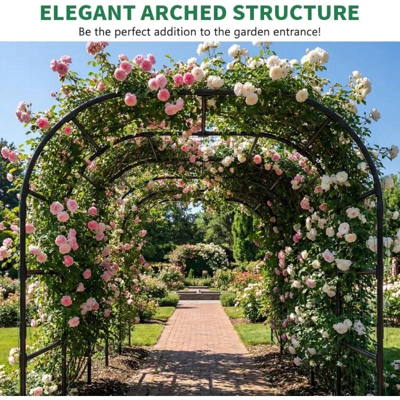 Arche de jardin pour plantes grimpantes, livraison aux États-Unis, structure métallique, grande arch