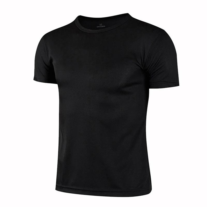 T-shirt à manches courtes à séchage rapide pour hommes et femmes, t-shirt à col rond pour la course 