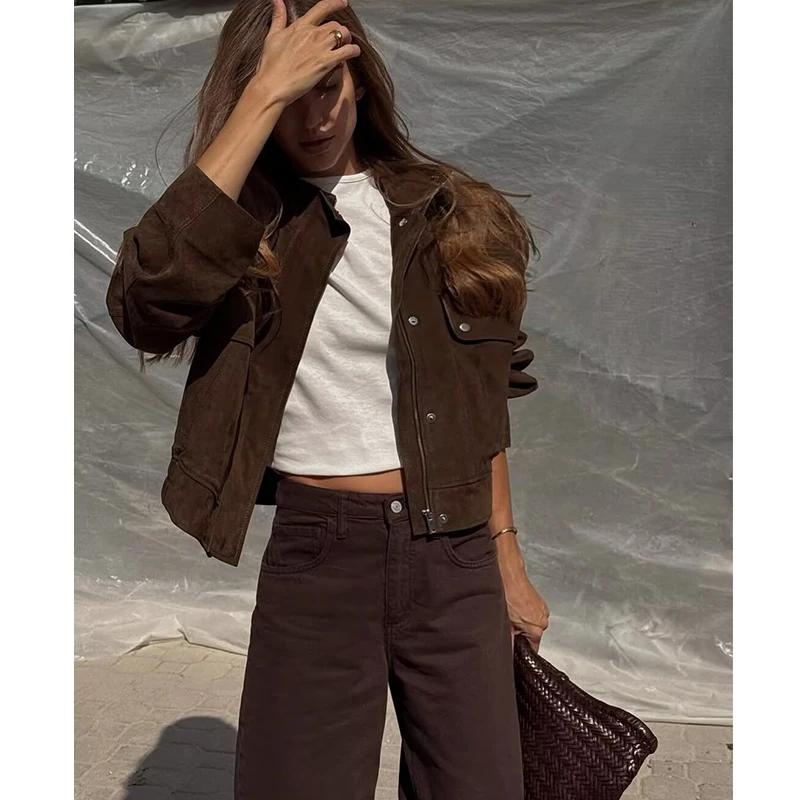 Vestes d'automne pour femmes, nouvelle mode, grande poche, élégantes, amples et chaudes, manteaux Ch