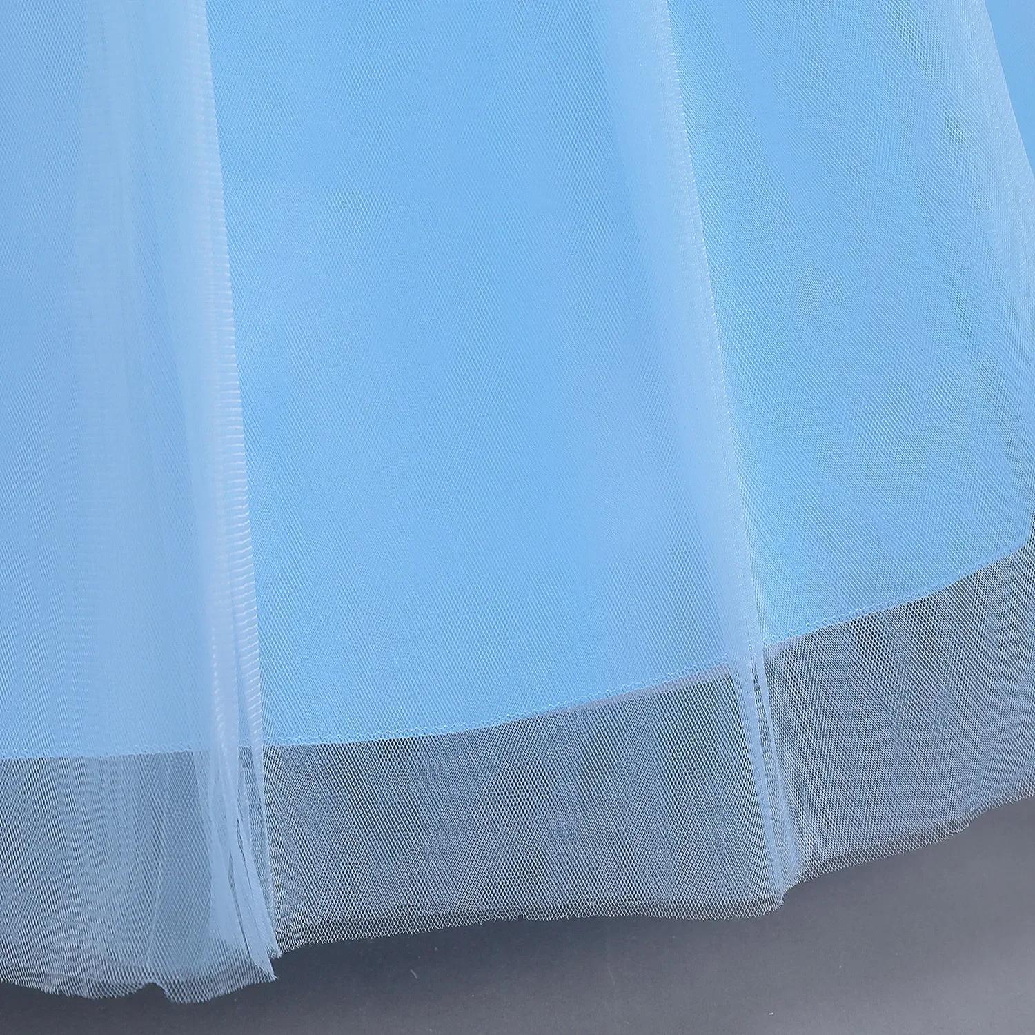 Disney Deluxe élégant cendrillon princesse robe de bal fantaisie anniversaire cendrillon robe de soi