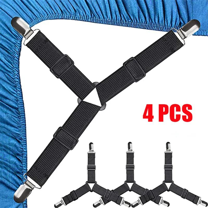 Sangles de drap de lit, attaches élastiques réglables, supports de draps pour housse de matelas, dra