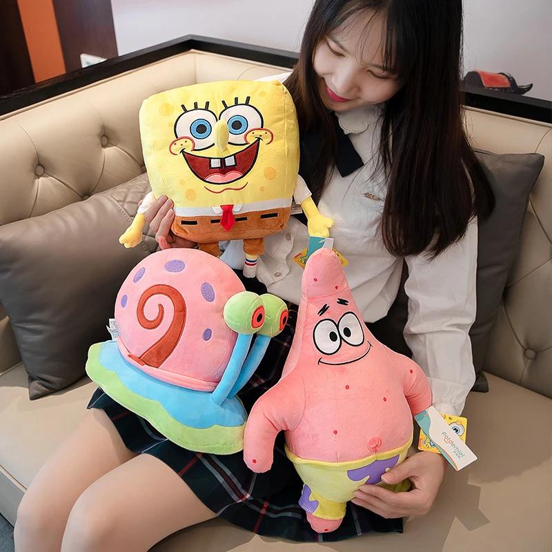 Anime peluche poupée Bob l'éponge Peluches poupée Squarepants Patrick étoile calmaraire Eugene Krabs