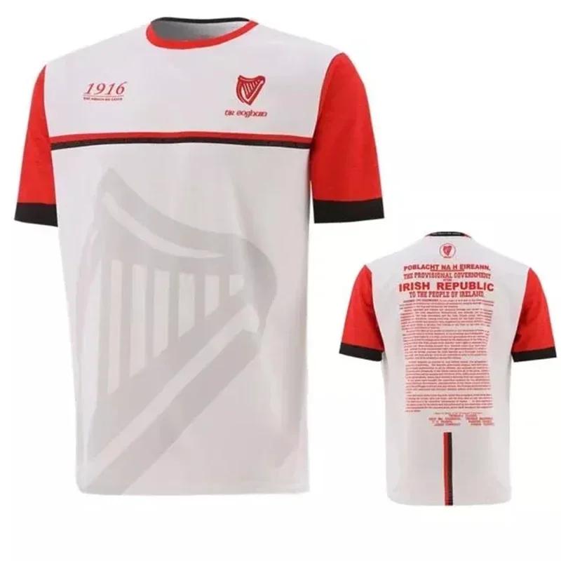 1916 maillot de commémoration 3D imprimé sport Football T-Shirt Collins maillot de commémoration Irl