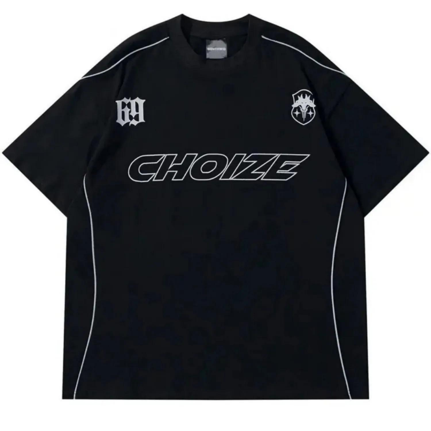 T-shirt col rond pour hommes, respirant et confortable, avec lettres imprimées, haut de photographie
