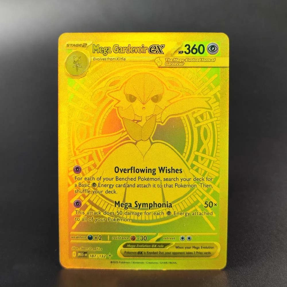 Cartes de Collection anglaises Pokemon 2025, MEGA2 Dragonite MEGA Charizard Lucario Gardevoir EX, je