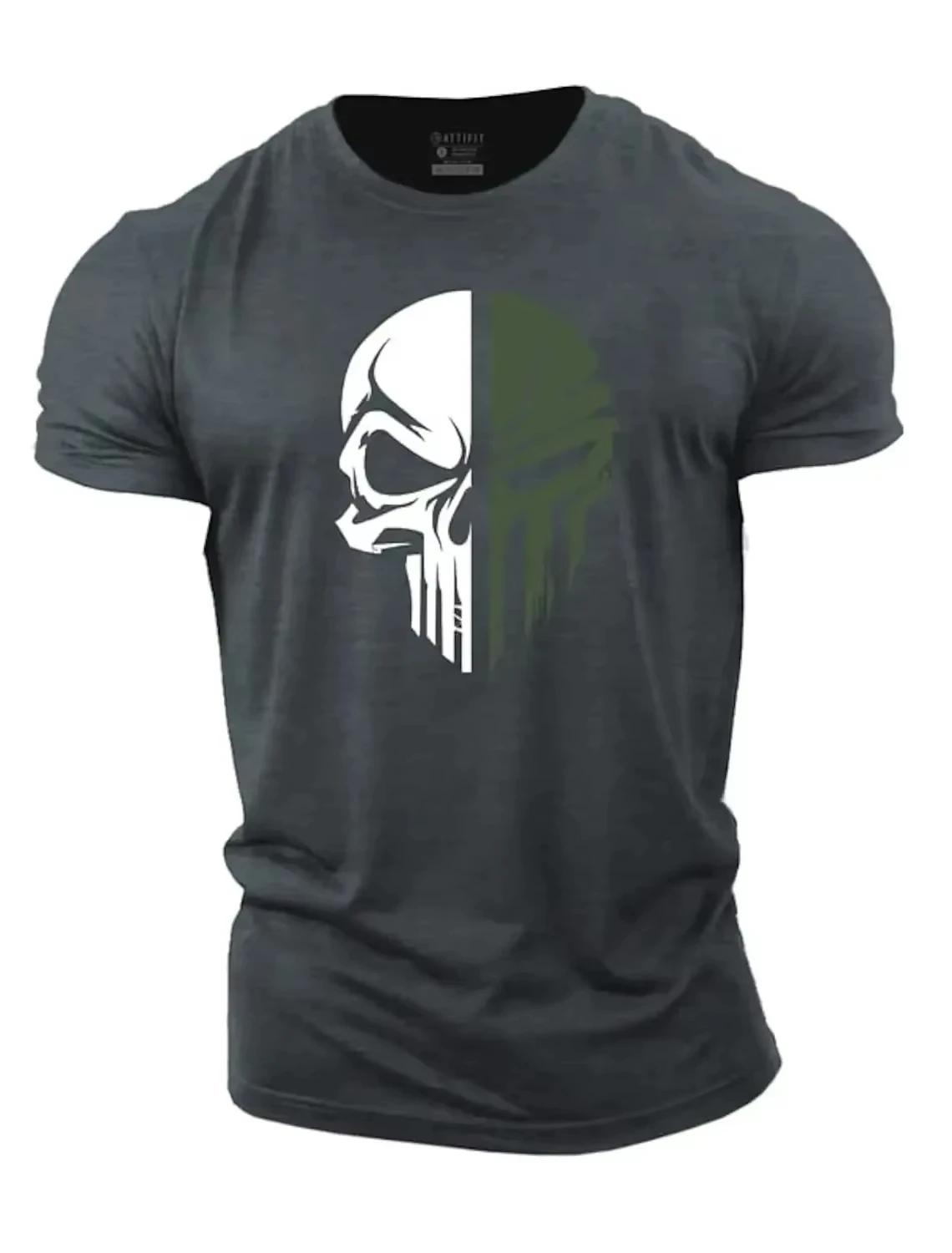 T-shirt à manches courtes pour hommes, haut de Fitness, respirant, à séchage rapide