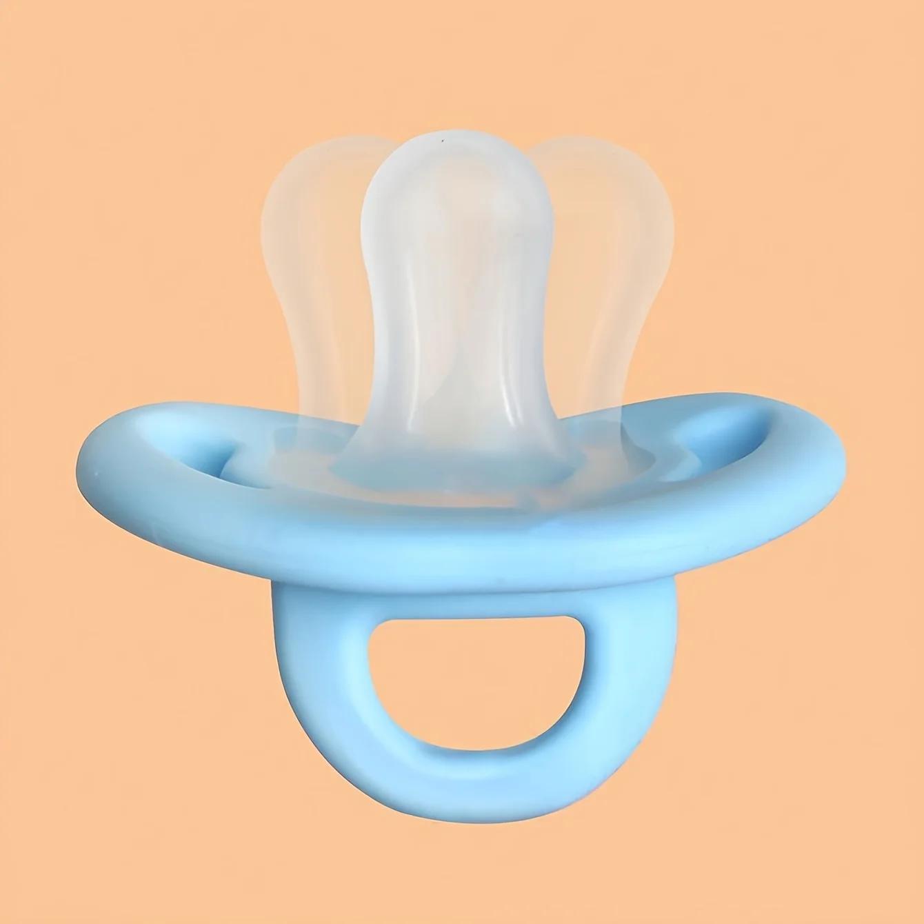 Sucette pour bébé en Silicone doux au toucher avec tétine pour le pouce, sucette pour nouveau-né, ca