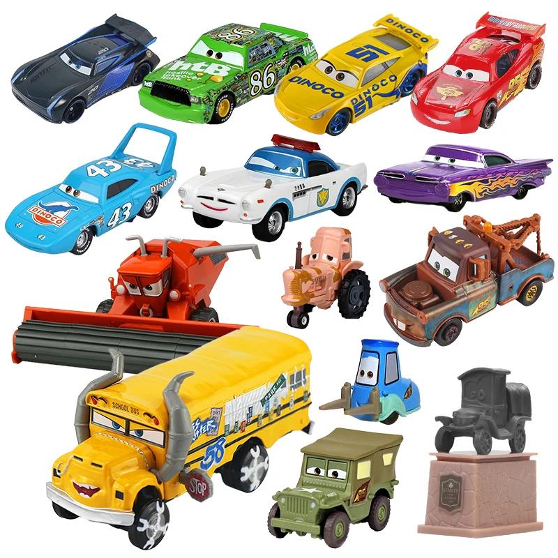 Disney Pixar jouet voiture 2/3 foudre Mcqueen Fritter Miss Frank Collection 1:55 modèle en alliage d