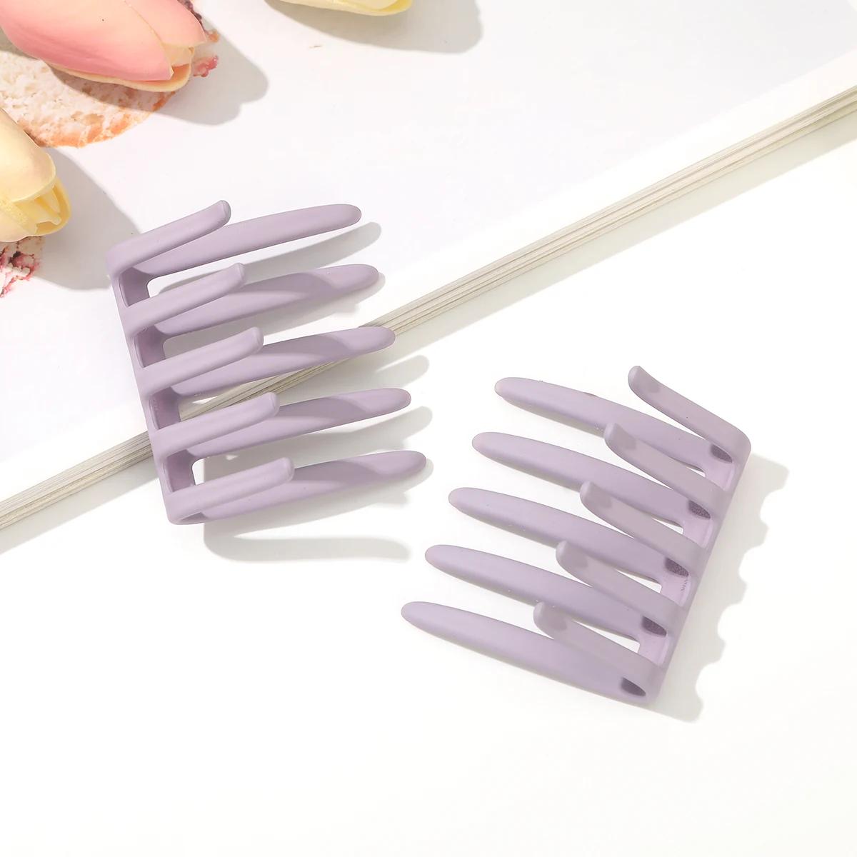 AWAYTR 11 couleurs Double face pince à cheveux peigne à cheveux pour les femmes givré denté peigne a