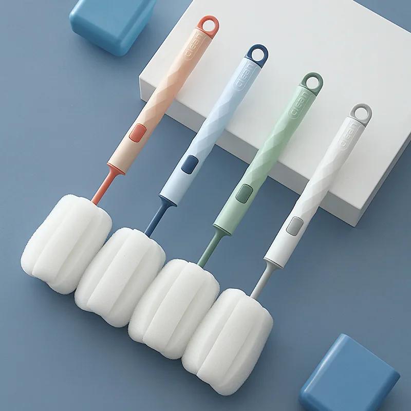 Brosse à biberon, Rotation à 360 degrés, sucette pour bébé, ensemble de brosses de nettoyage de mame