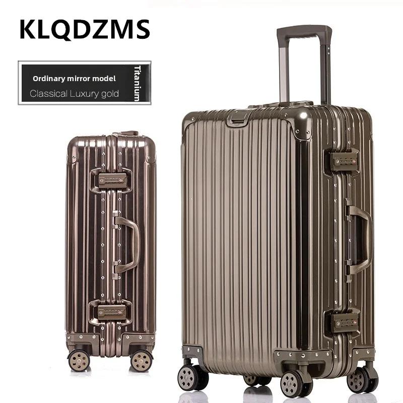 KLQDZMS valise de haute qualité tout en aluminium et alliage de magnésium boîte d'embarquement boîti