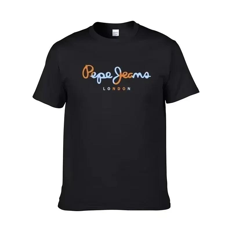 T-Shirt col rond pour hommes, dégradé vibrant, lettre imprimée, manches courtes, tissu doux, haut qu