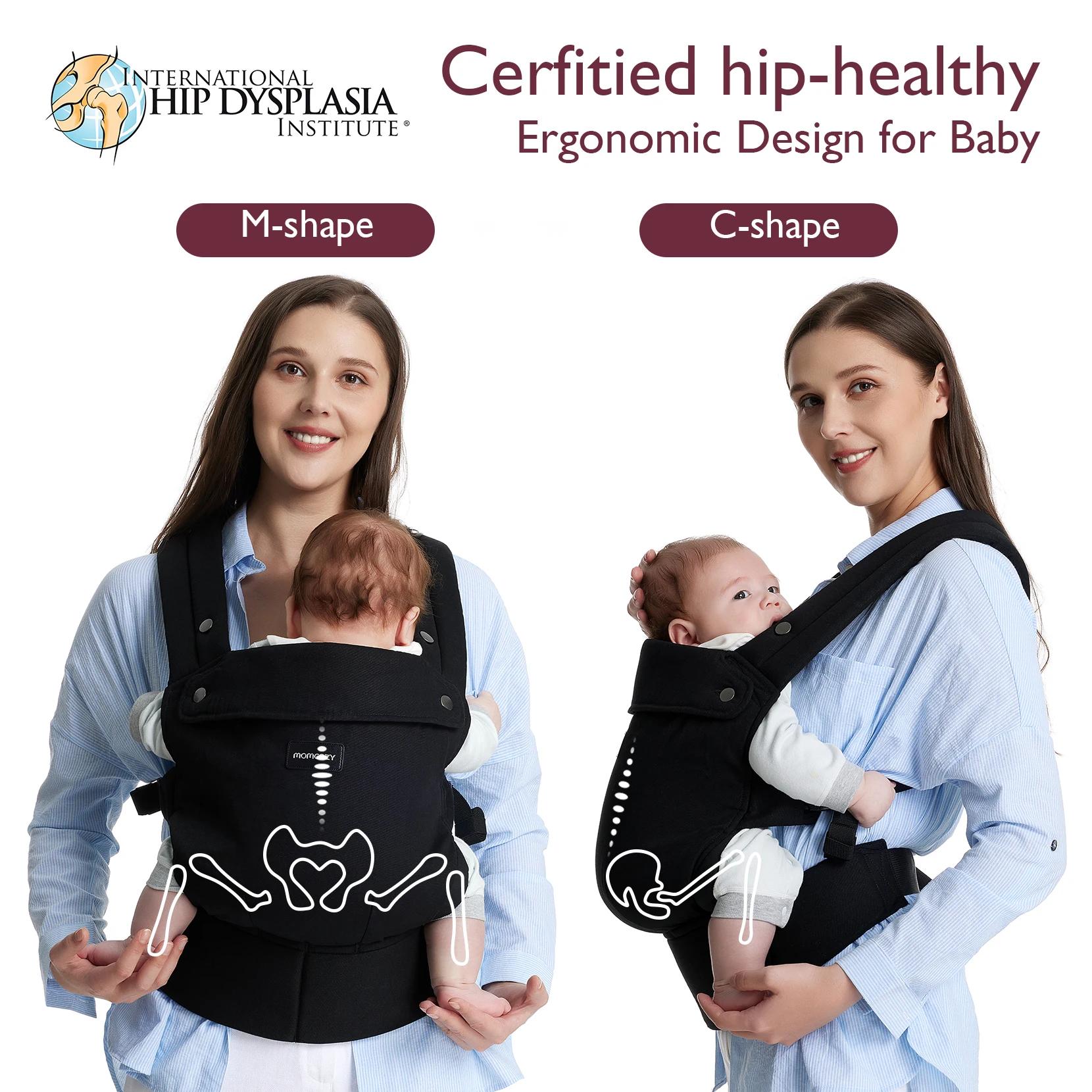 Momcozy-Baby Electrolux Ergonomique, Confortable et observateur pour Nouveau-Né et Tout-Petit, 7-44 