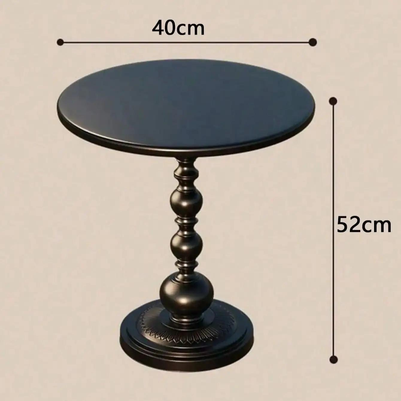 Table basse nordique vintage, table d'appoint de canapé, coin en métal, table ronde de chevet, meubl