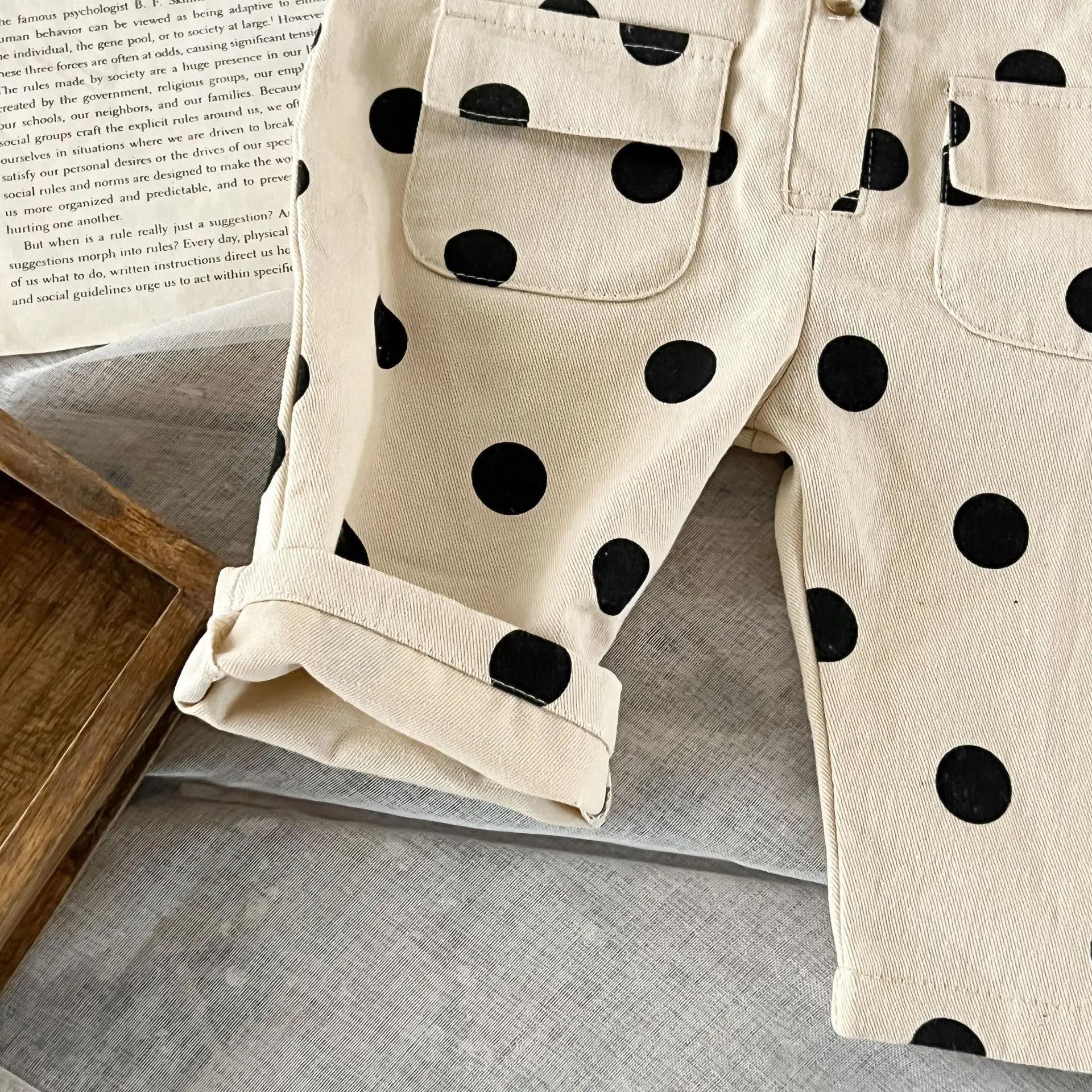 Barboteuse pour nouveau-né fille, barboteuse sans manches à pois ronds, une pièce, vêtements à la mo