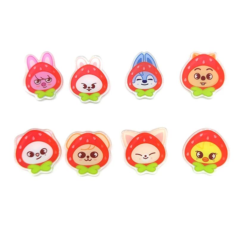 Broche en acrylique KPOP, accessoires mignons à la mode pour vêtements et sacs à dos, cadeaux pour f