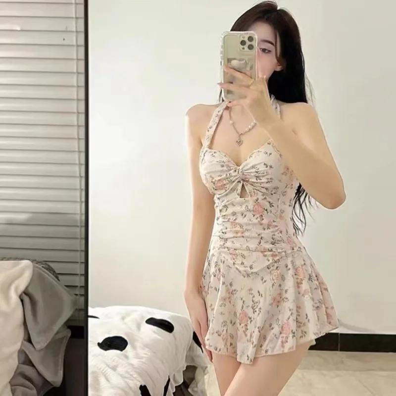 Femmes coréen Sexy une pièce maillot de bain ventre contrôle minceur taille haute maillot de bain pr