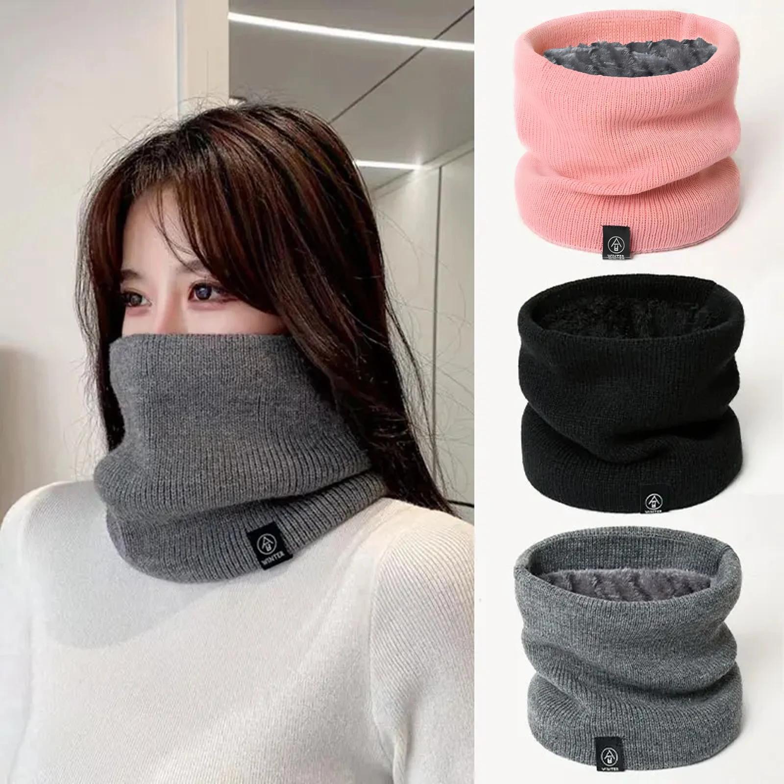 Écharpe Snood unisexe en cachemire solide pour hommes et femmes, anneau de cou, optique chaude, mode