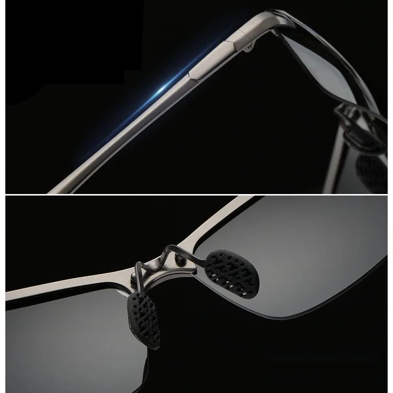 Lunettes de soleil polarisées photochromiques pour hommes, lunettes de conduite et de pêche, lunette