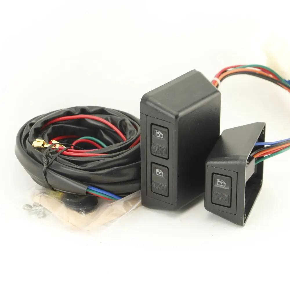 Kit universel de 3 interrupteurs à bascule, serrure de porte, fenêtres électriques 12V pour deux por