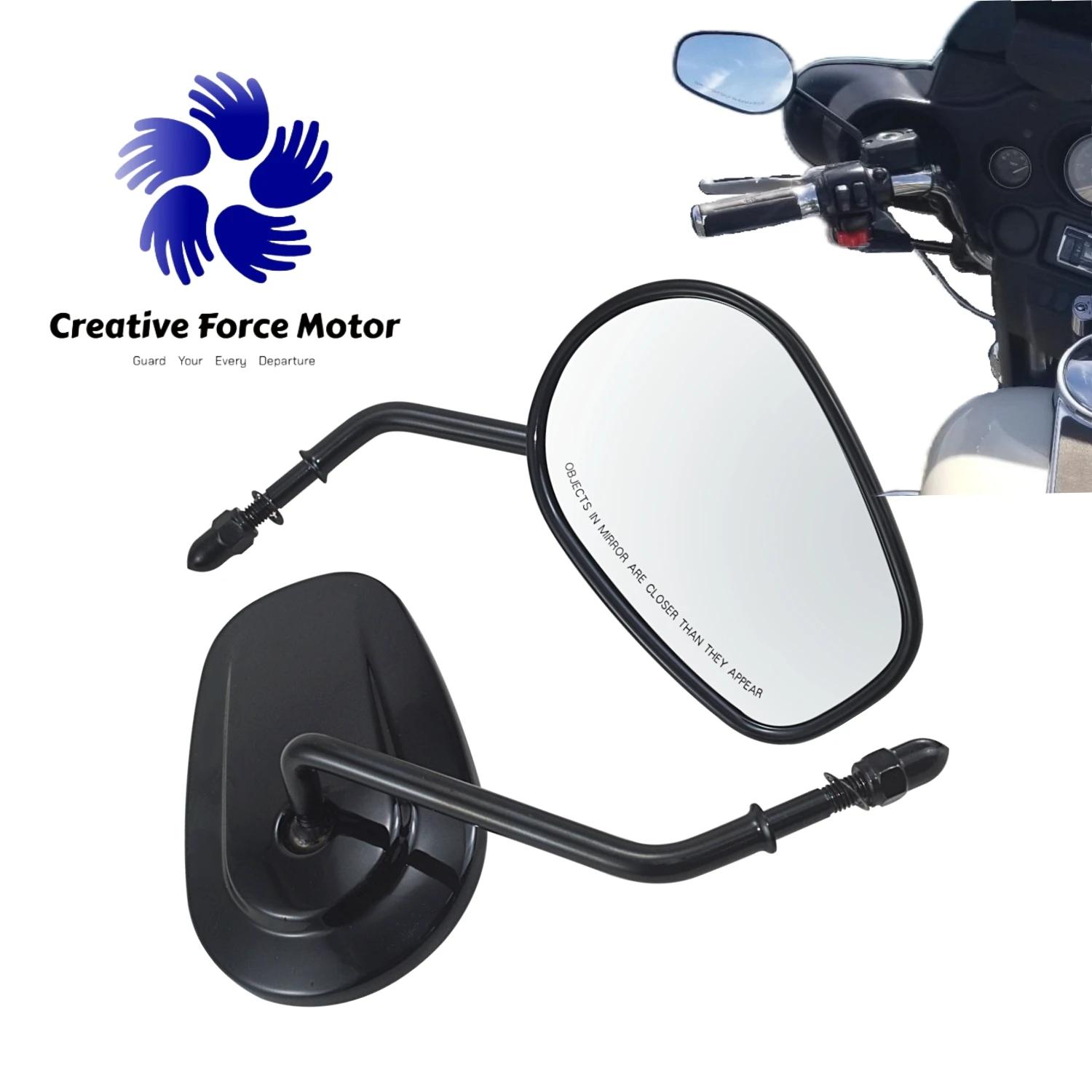 Rétroviseurs latéraux 8mm pour motos Pour Harley Honda Davidson Road King Street Glide Fat Boy Sport