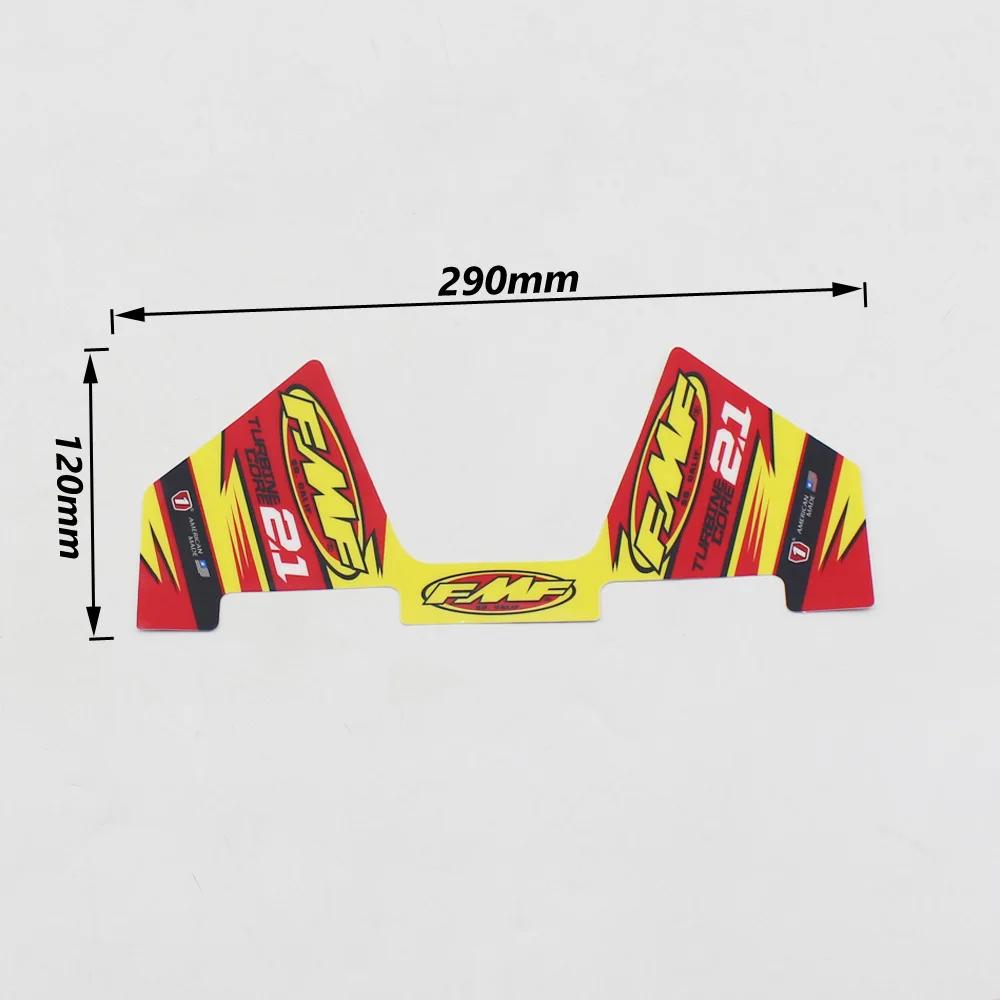FMF autocollant 2T moto silencieux d'échappement tuyau décalcomanies étanche (29 cm x 12 cm) univers