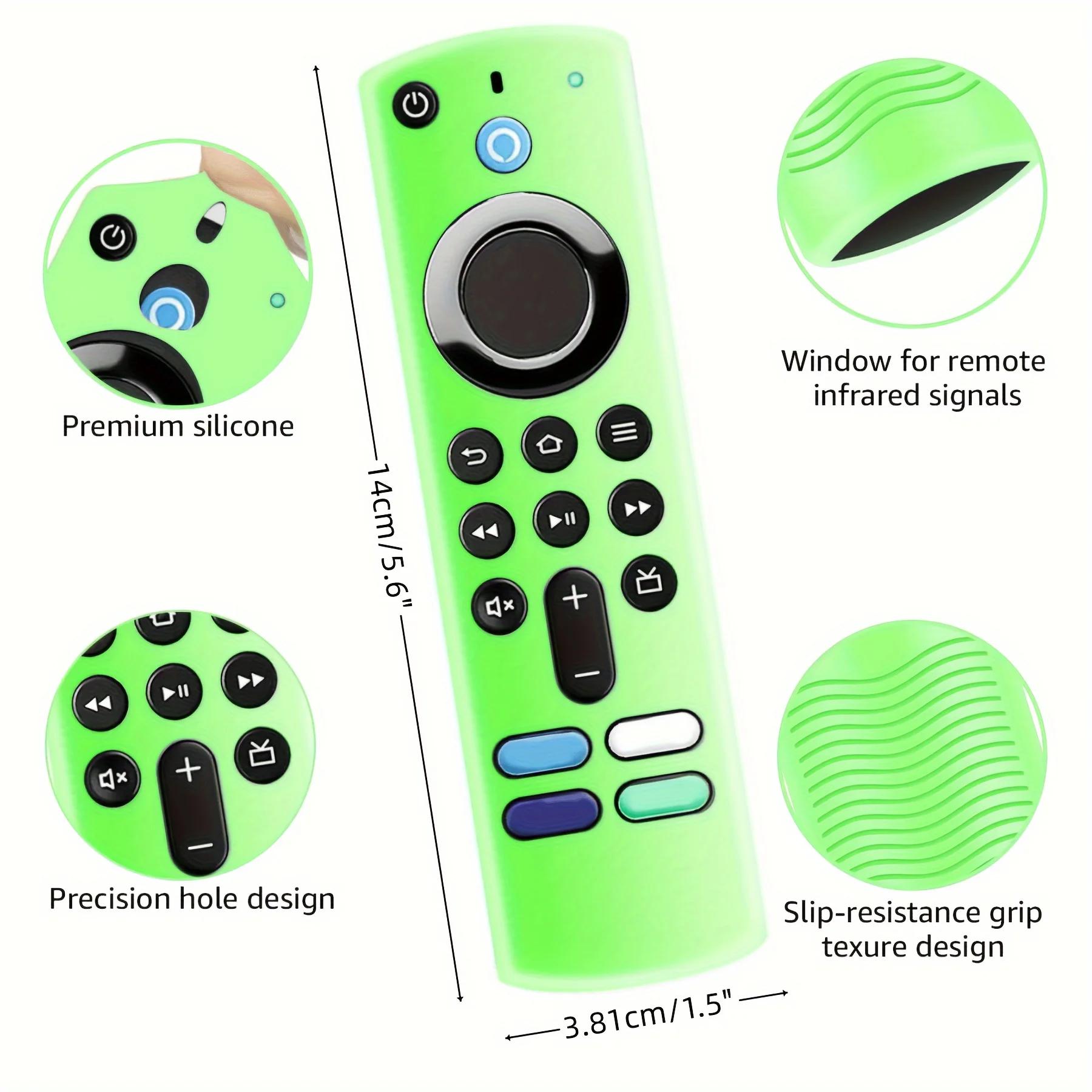 Housse de télécommande lumineuse en Silicone pour télécommande vocale Alexa (3e génération) L5B83G 2