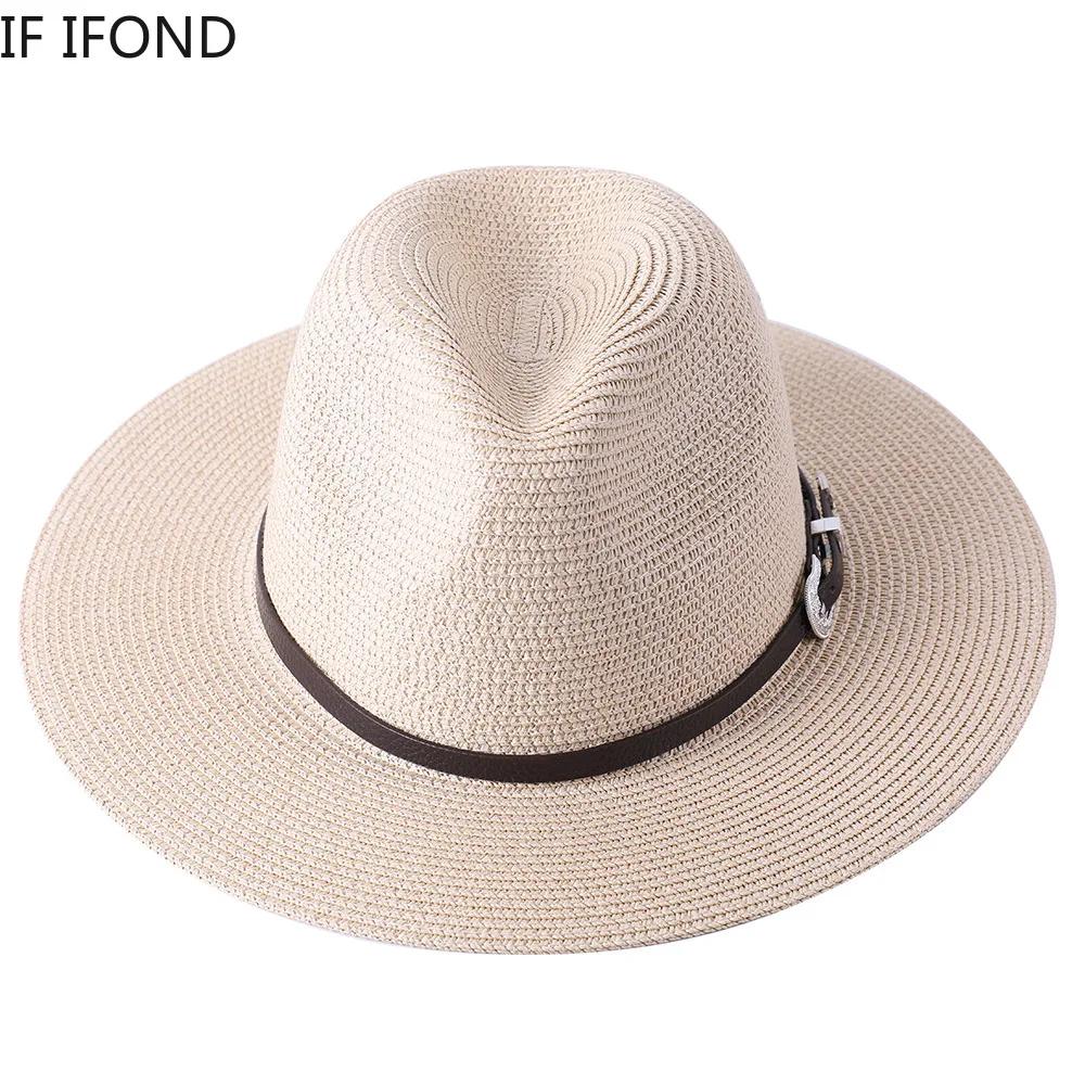 Chapeau de paille de grande taille 60CM pour parents et enfants, en papier d'été, Panama, Jazz, plag