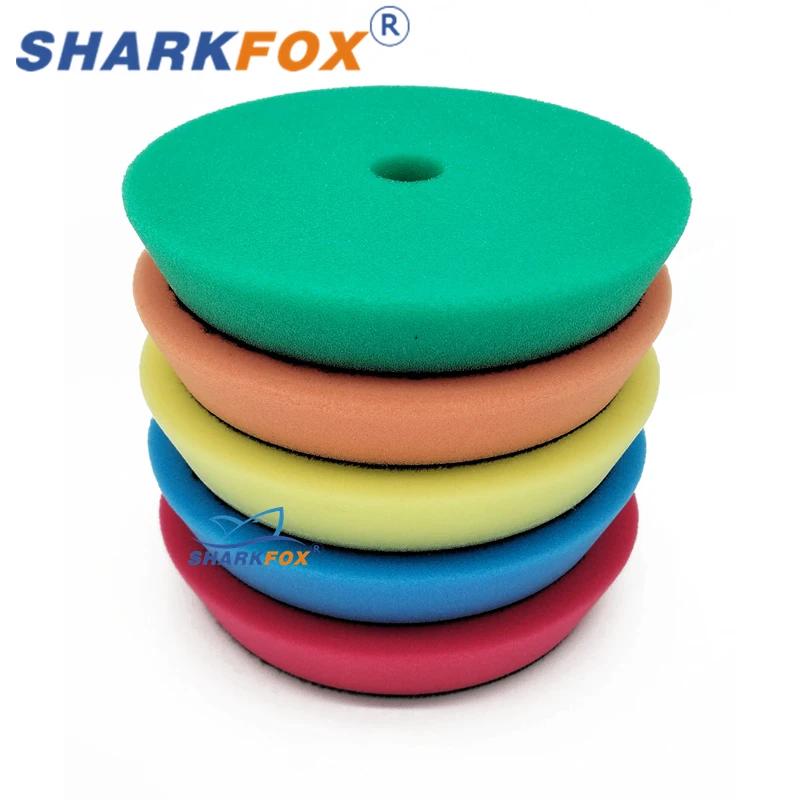 Sharkfox 3 "(80mm)/5" (125mm)/6 "(150mm) Kit de tampons éponge de polissage pour polisseuse de voitu