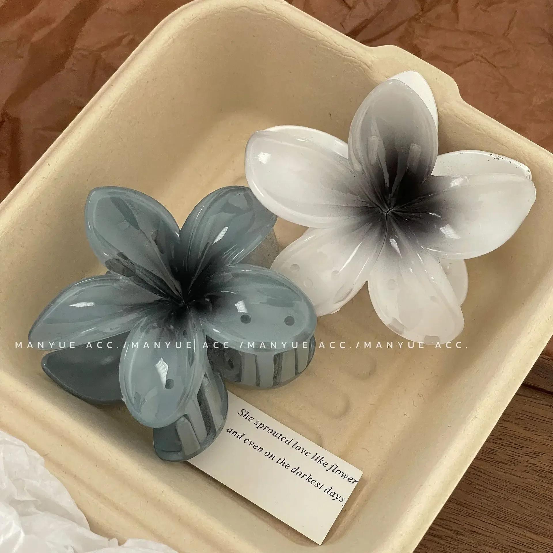 Pinces à cheveux hawaïennes dégradées, griffes à fleurs, grande taille, mode, épingle à cheveux pour