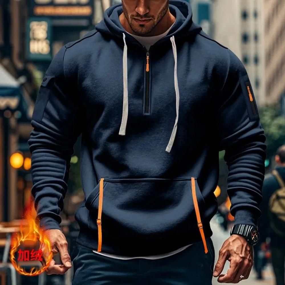 Honda Racing – sweat à capuche multi-poches avec fermeture éclair pour homme, vêtement de sport déco