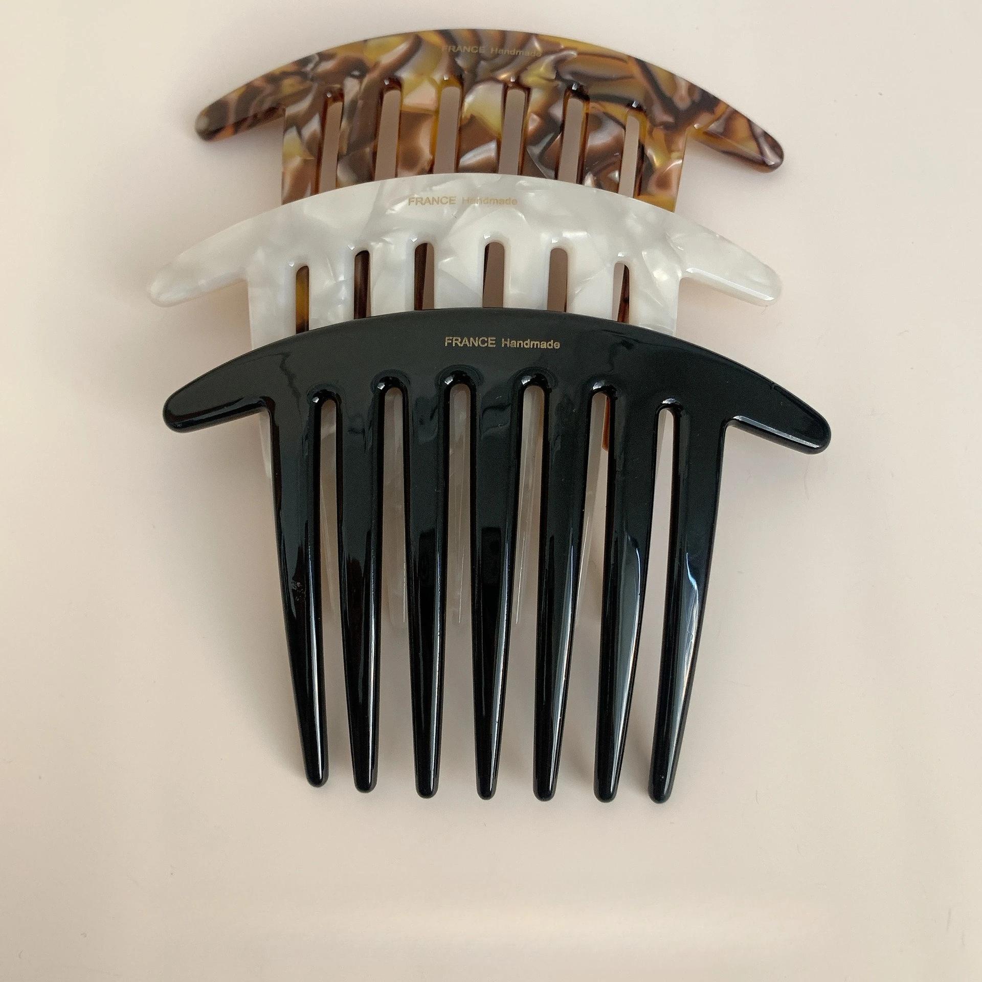 Épingle à cheveux française en forme de U, avec peigne à tête de boulette de viande, moderne, Simple