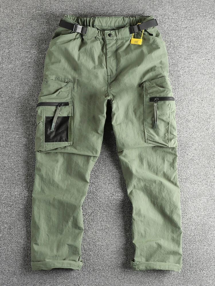 Pantalon d'assaut de parachutiste japonais, ample et droit, avec poche fonctionnelle, décontracté, a