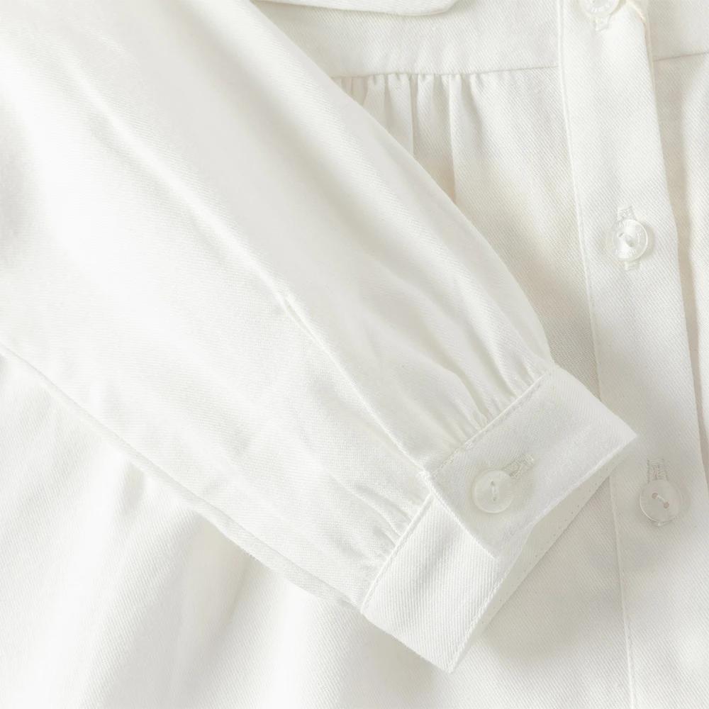 Ensemble deux pièces Dave Bella pour bébé : haut blanc doux et pantalon élastique – Collection Print