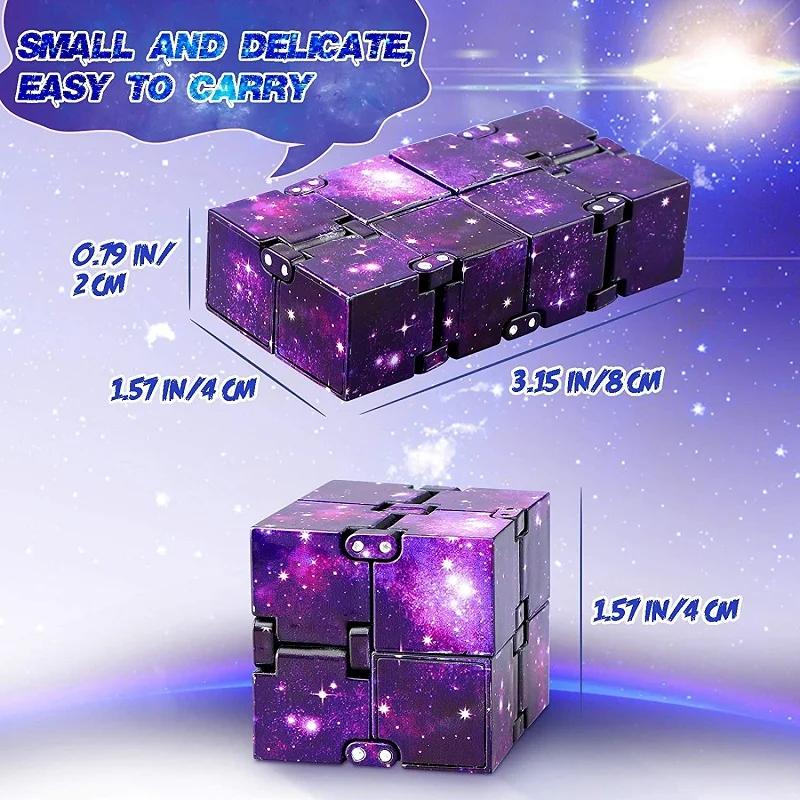 Extron-Jouet Anti-Stress pour Enfant, Cube, Flip, Tdh, Anlande, Puzzle, Magique, Doigt, Fidget, Mm, 
