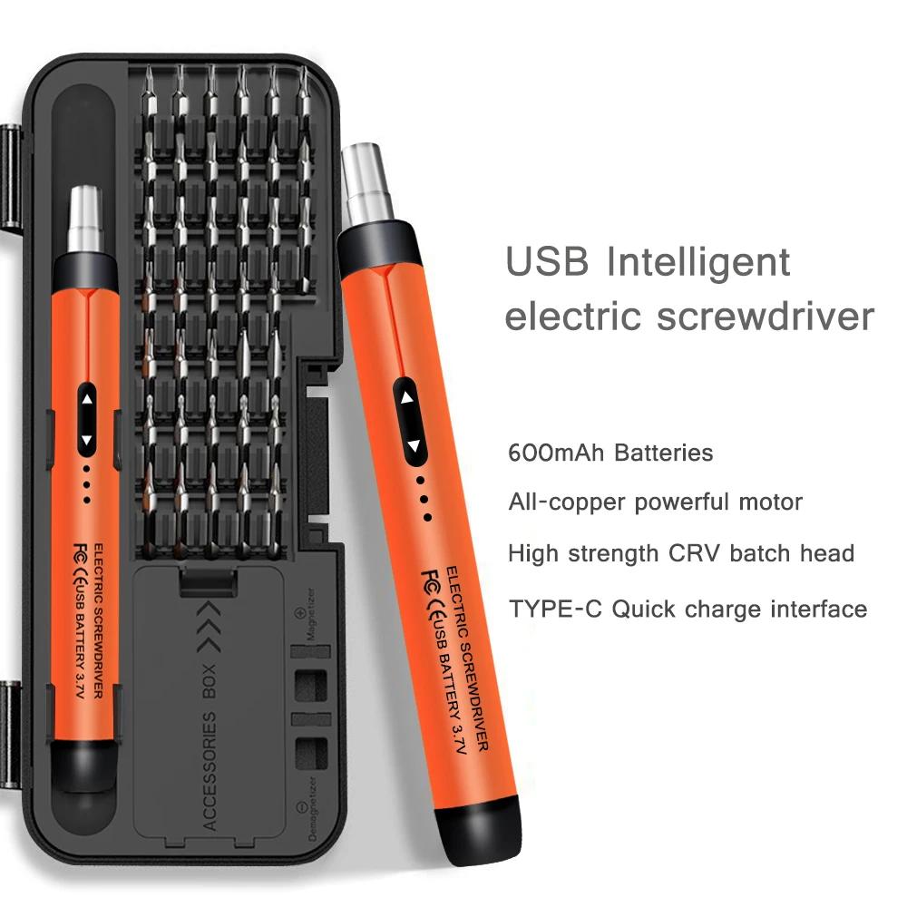 Jeu de tournevis électriques, Kit d'outils électriques de précision, Mini petits embouts sans fil re