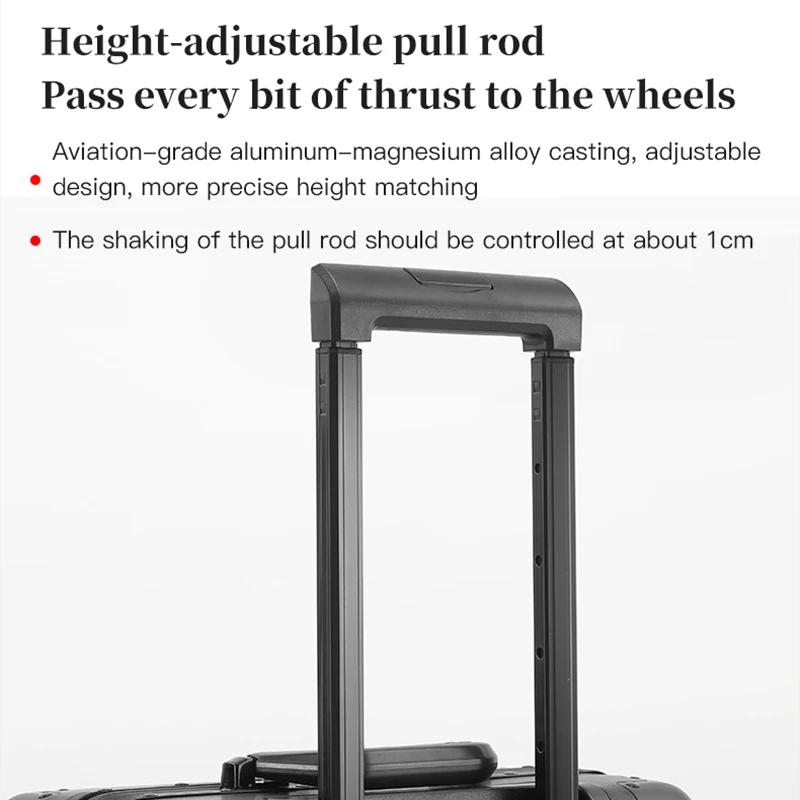 Bagage à main – Valise trolley en alliage d'aluminium et de magnésium de qualité supérieure, nouveau