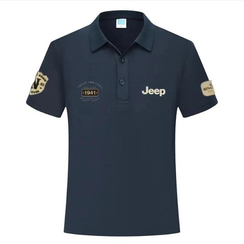 Nouveau t-shirt et polo en coton de haute qualité Jeep 2026, chemise décontractée à manches courtes 