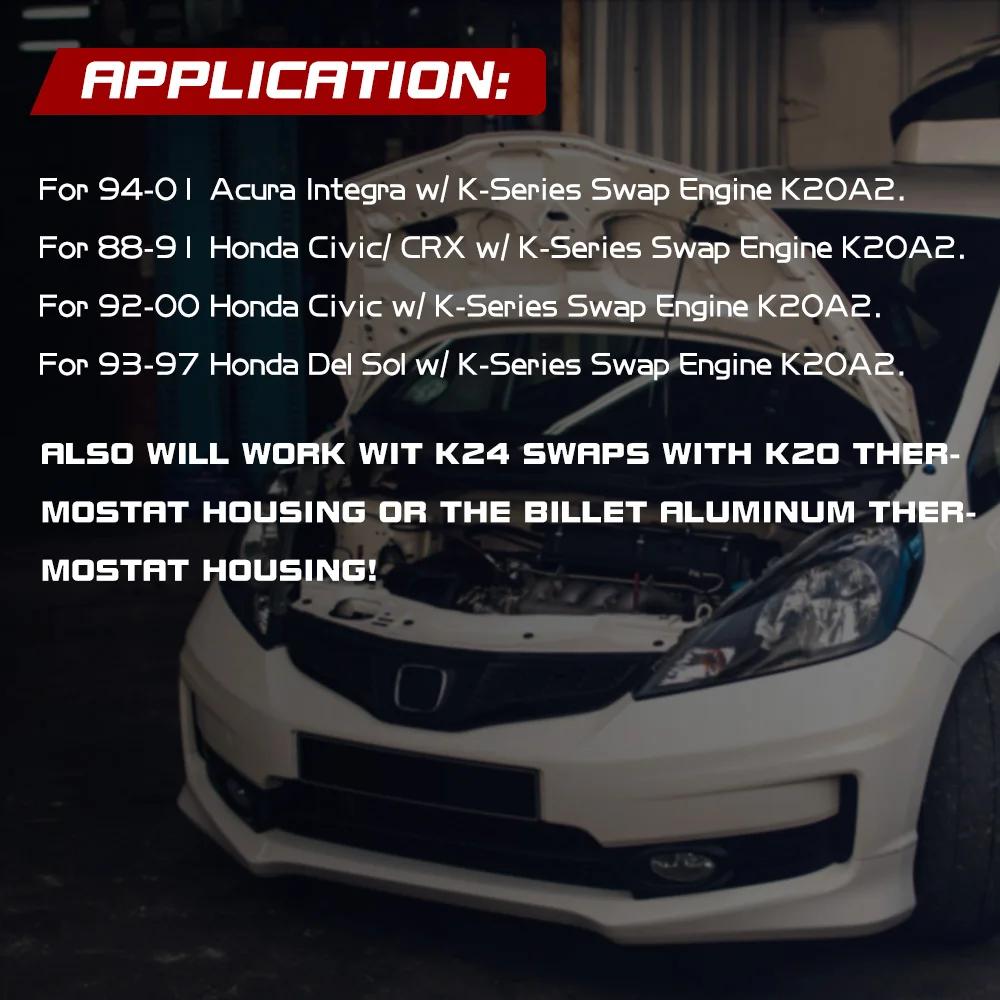 WLR - Silicone religions Kit de tuyaux pour K20-K24 SWI-EG transmettre CRX EF SOL INTEGRA CIVIC WLR-