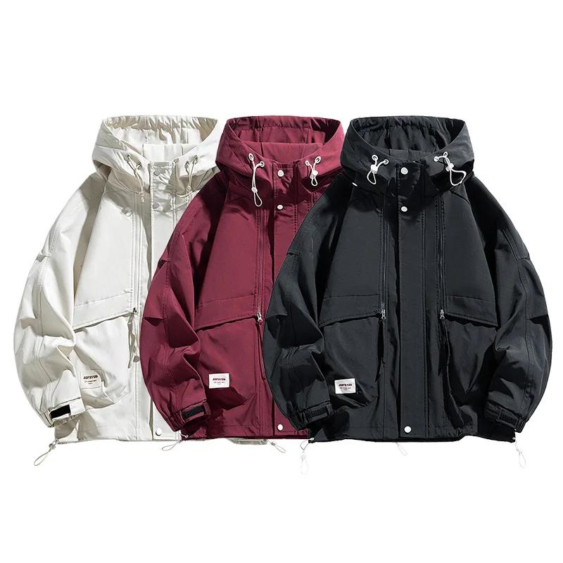 Surdimensionné hommes veste manteaux coupe-vent Trench 6XL 7XL 8XL grande taille à capuche imperméab
